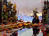 Trail Paintings - The Bonilla Approach, Westcoast Trail by Michael O'Toole